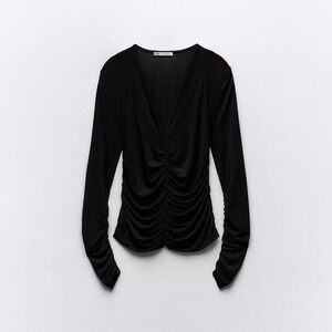 Zara Sheer Black Top